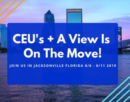 Location Change for CEUs + A View!